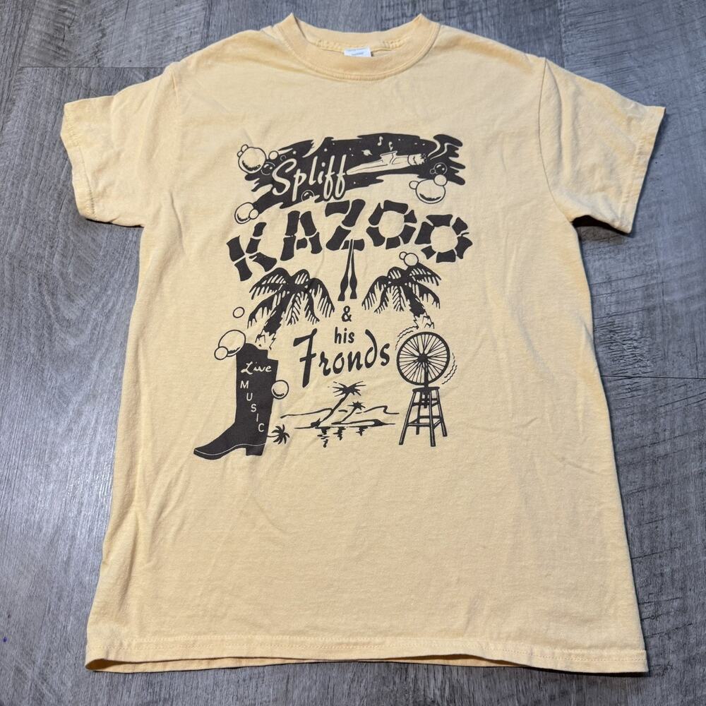 Spliff Kazoo and his Fronds Men’s Yellow Gildan Heavy Cotton Small T-Shirt ATX